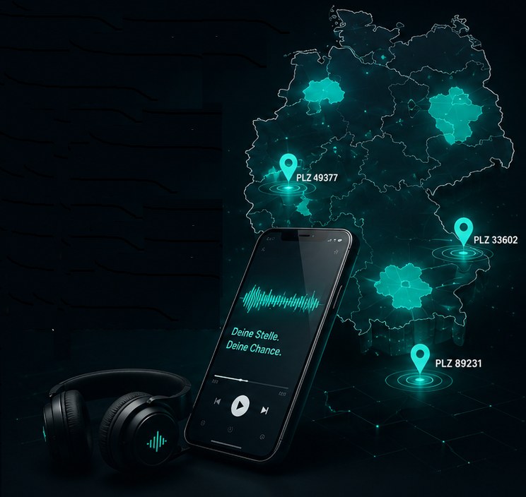 Audio-Streaming und Spotify mit PLZ-genauer Aussteuerung für Recruiting-Kampagnen