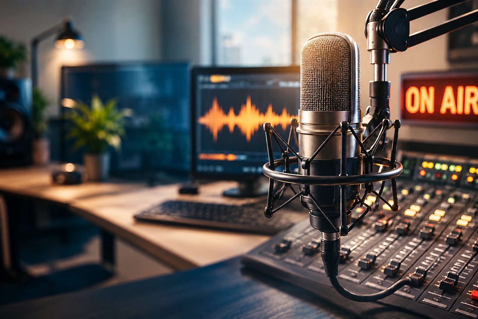 Professionelles Radiostudio für die Produktion auffälliger Recruiting-Spots zur Mitarbeitergewinnung